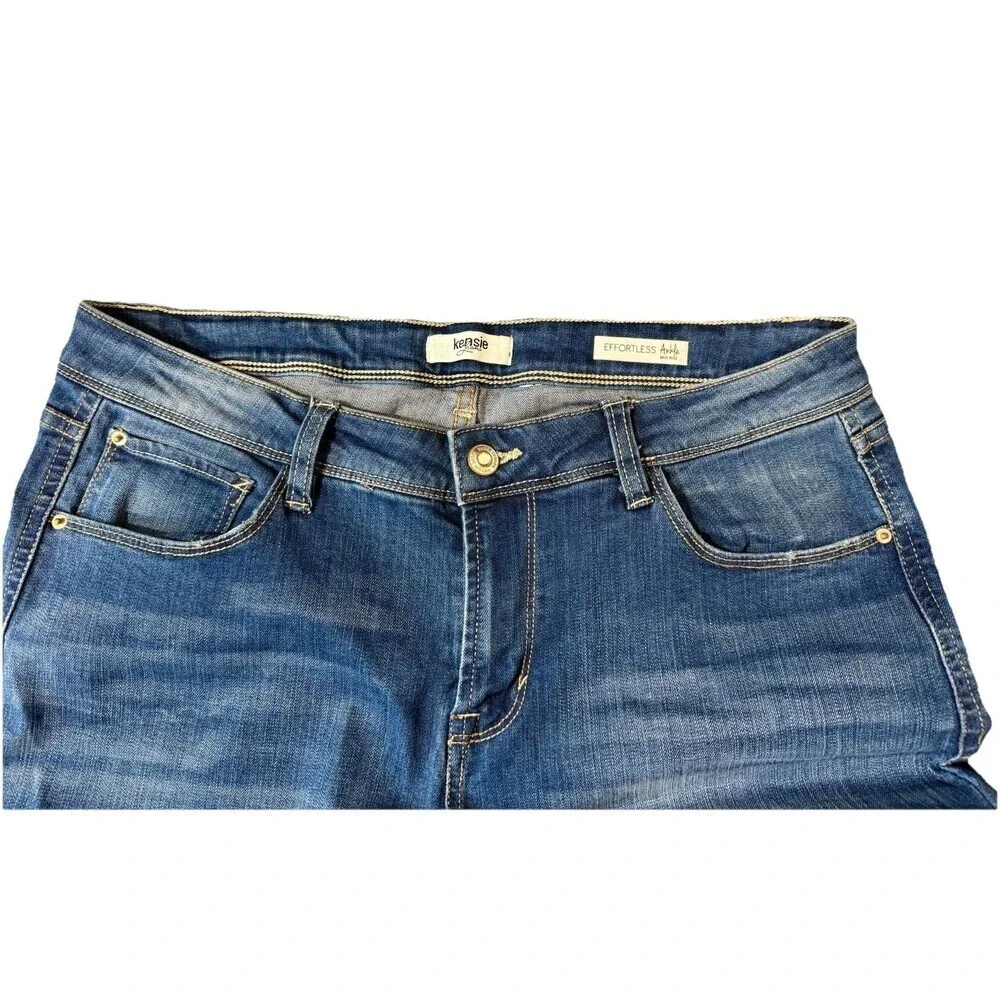 U2K Ankle Jeans Womens 10/30 Mid Rise  Stretch Denim Kensie Effortless